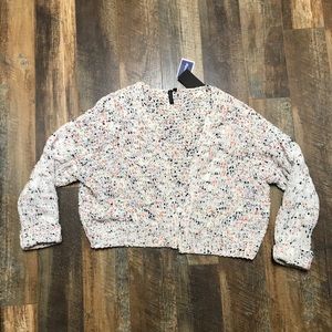 Short slouchy multi cardigan